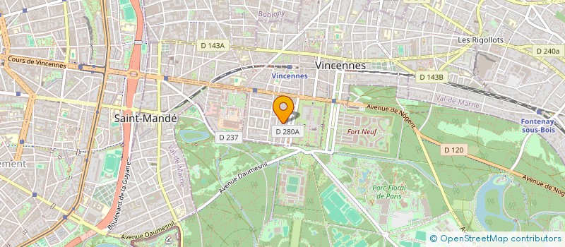 localisation de l'entreprise SCI AD IMMO à VINCENNES