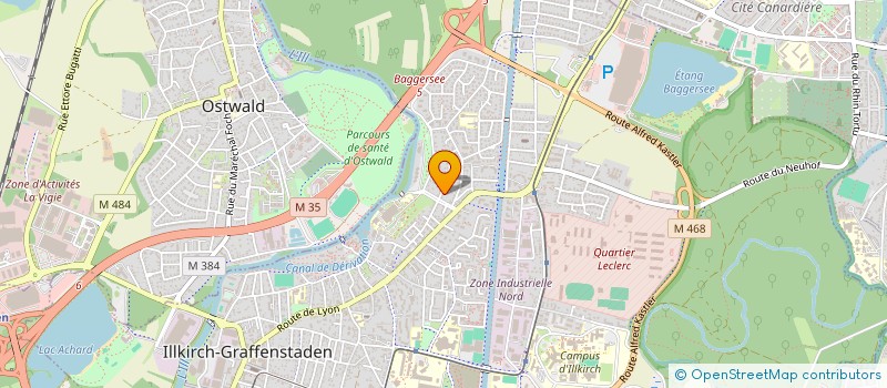 localisation de l'entreprise SCI AD MARFEVRES  ILLKIRCH-GRAFFENSTADEN