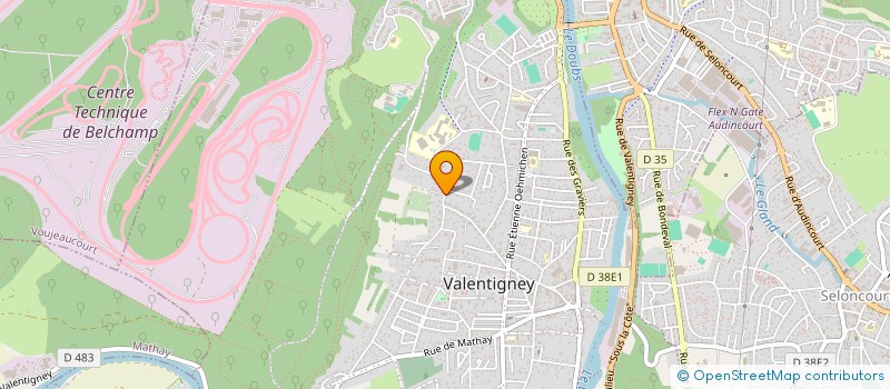 localisation de l'entreprise SCI AD SOUTH  VALENTIGNEY