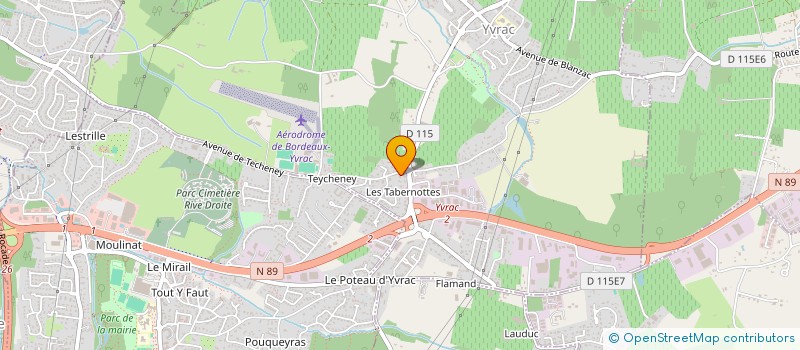 localisation de l'entreprise SCI AD2A  YVRAC