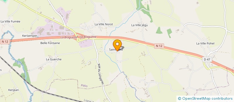 localisation de l'entreprise SCI AD2M DES 4 VOIES SUD à PLELO