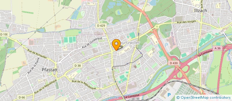 localisation de l'entreprise SCI ADA  MULHOUSE