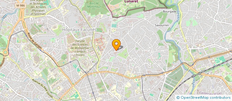localisation de l'entreprise SCI ADAC à MONTPELLIER