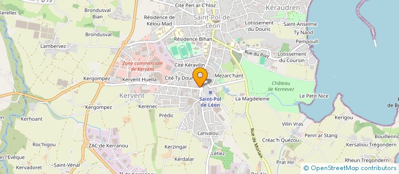 localisation de l'entreprise SCI ADAC  SAINT-POL-DE-LEON