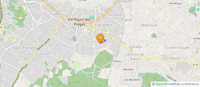 localisation de l'entreprise SCI ADAGIO à SIX-FOURS-LES-PLAGES
