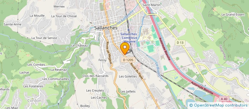 localisation de l'entreprise SCI ADALMADI à SALLANCHES