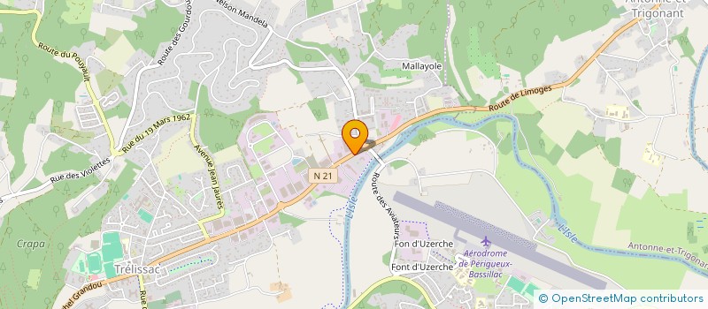 localisation de l'entreprise SCI ADAM 2  TRELISSAC