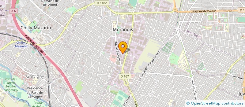 localisation de l'entreprise SCI ADAM  MORANGIS