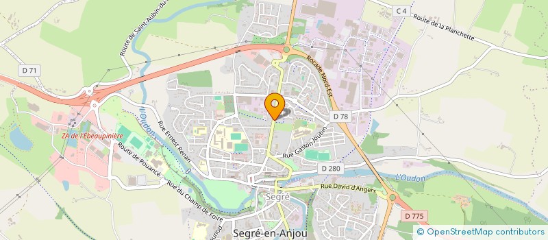 localisation de l'entreprise SCI ADAM à SEGRE-EN-ANJOU BLEU