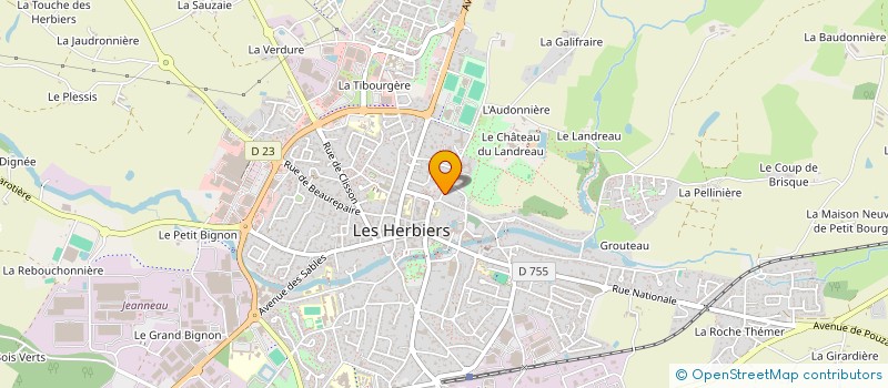 localisation de l'entreprise SCI ADAM à LES HERBIERS