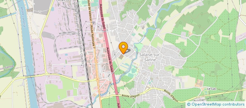 localisation de l'entreprise SCI ADAM  SALAISE-SUR-SANNE