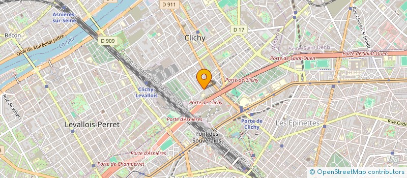 localisation de l'entreprise SCI ADAM à CLICHY