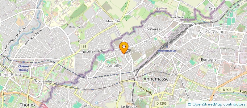 localisation de l'entreprise SCI ADAM  AMBILLY