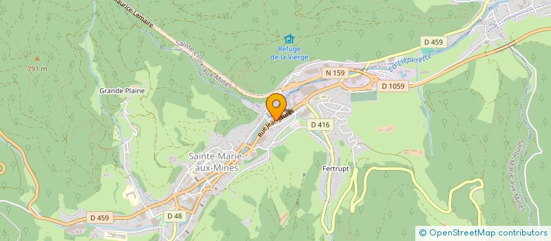 localisation de l'entreprise SCI ADAM  SAINTE-MARIE-AUX-MINES