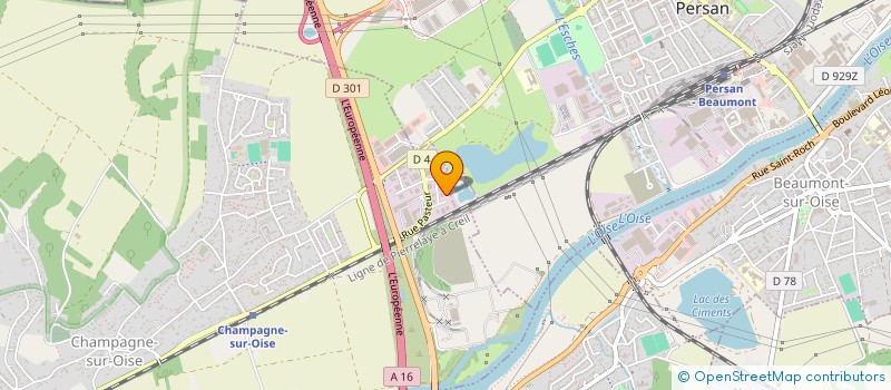 localisation de l'entreprise SCI ADAM  CHAMPAGNE-SUR-OISE