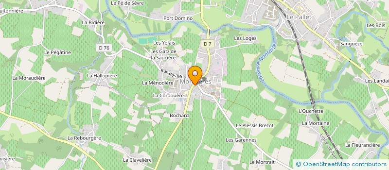 localisation de l'entreprise SCI ADAM  MONNIERES