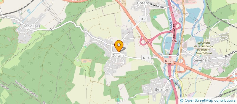localisation de l'entreprise SCI ADAM PERE ET FILS  DORANS