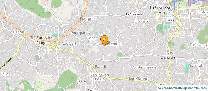 localisation de l'entreprise SCI ADAM'S à LA SEYNE-SUR-MER