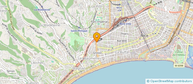 localisation de l'entreprise SCI ADAM'S à NICE