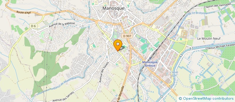localisation de l'entreprise SCI ADAMO à MANOSQUE