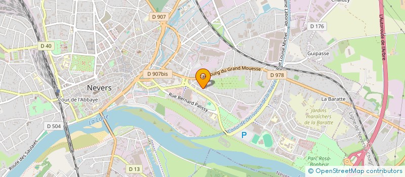 localisation de l'entreprise SCI ADAMO-BUSSON DE LAVESVRE à NEVERS