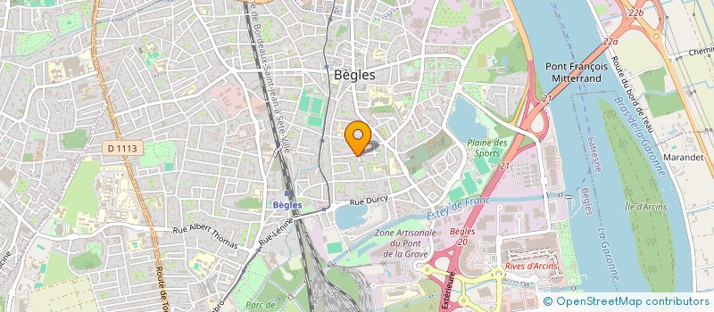 localisation de l'entreprise SCI ADANAMA à BEGLES