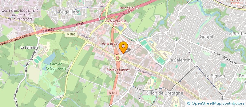 localisation de l'entreprise SCI ADAOUI à ORVAULT