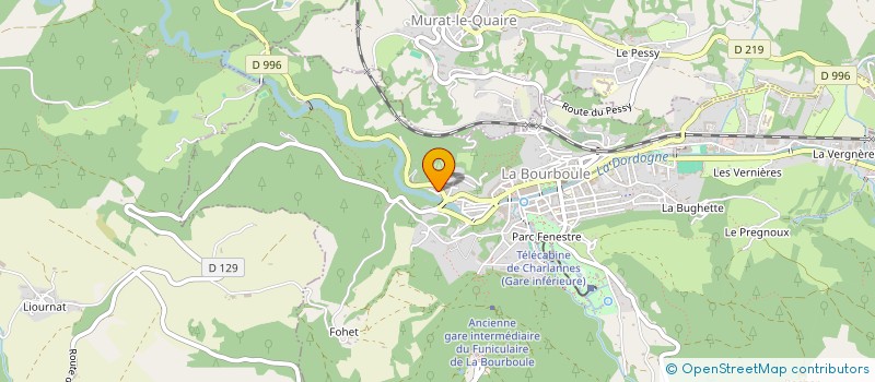 localisation de l'entreprise SCI ADAPE  LA BOURBOULE