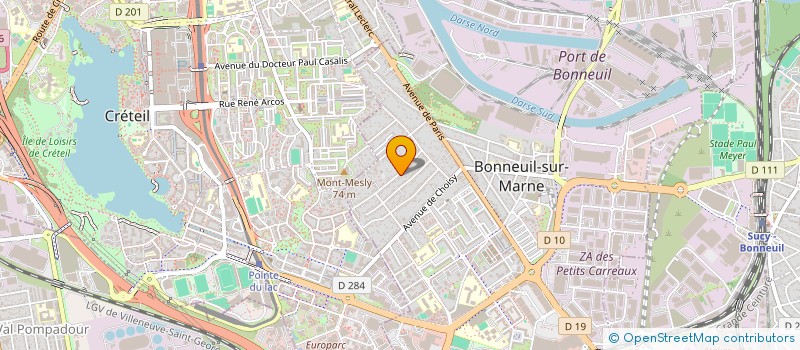 localisation de l'entreprise SCI ADAR à CRETEIL