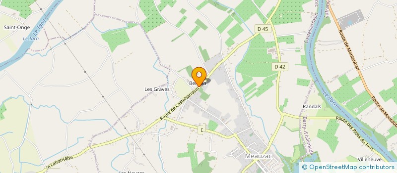 localisation de l'entreprise SCI ADAS  MEAUZAC