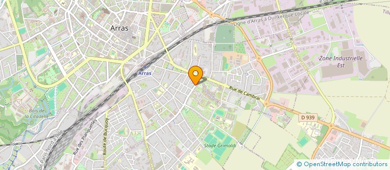 localisation de l'entreprise SCI ADBE  ARRAS