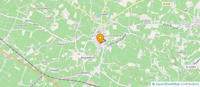 localisation de l'entreprise SCI ADBN  SAINT-EMILION