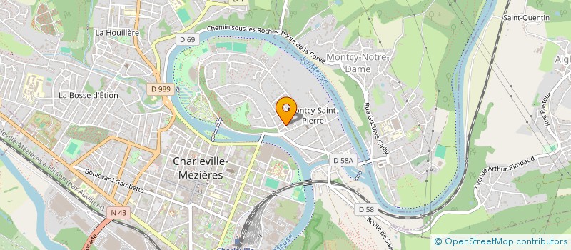 localisation de l'entreprise SCI ADC à CHARLEVILLE-MEZIERES