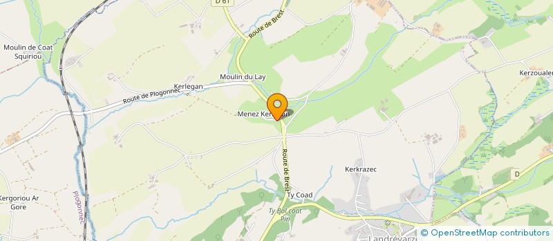 localisation de l'entreprise SCI ADCI  LANDREVARZEC