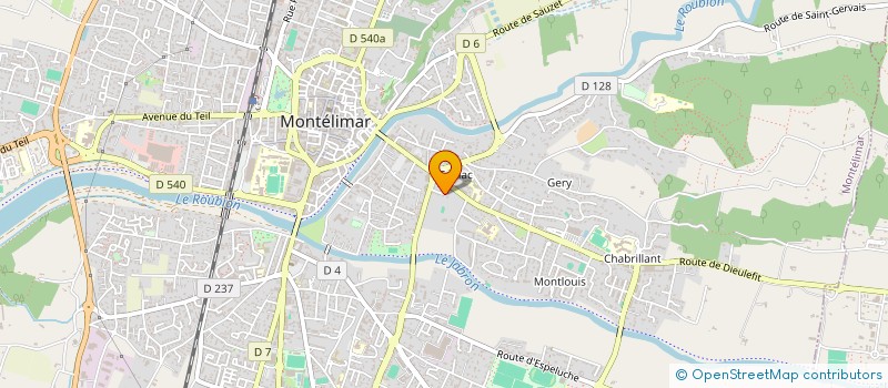 localisation de l'entreprise SCI ADCP à MONTELIMAR