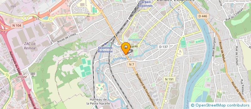 localisation de l'entreprise SCI ADCS  CORBEIL-ESSONNES