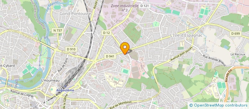 localisation de l'entreprise SCI ADCS à ANGOULEME