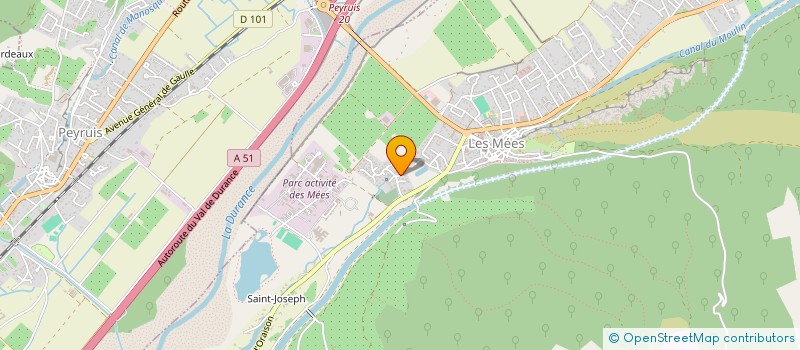 localisation de l'entreprise SCI ADDA à LES MEES
