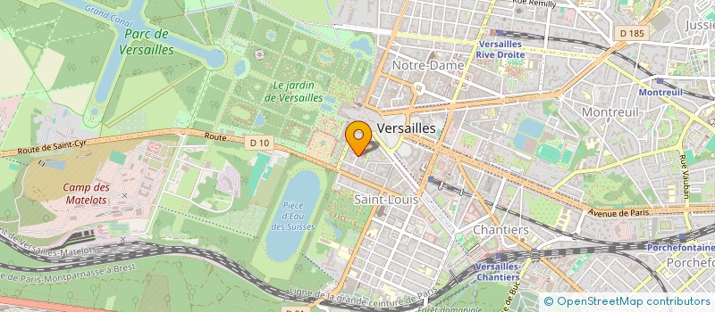 localisation de l'entreprise SCI ADDE ET CHEVALIER  VERSAILLES