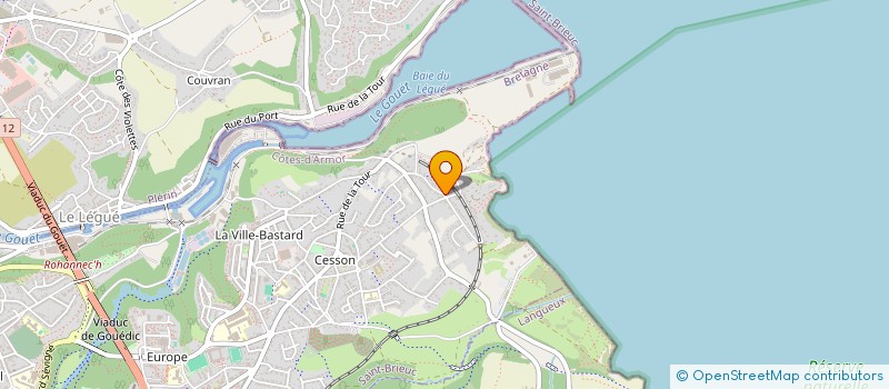 localisation de l'entreprise SCI  ADDM  (AU-DELA DES MAUX)  à SAINT-BRIEUC