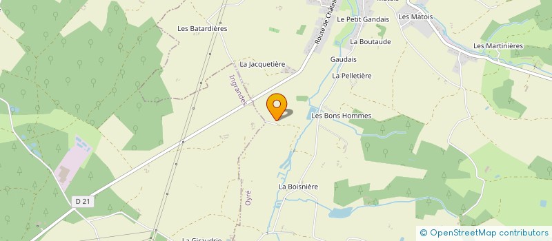 localisation de l'entreprise SCI ADE  OYRE