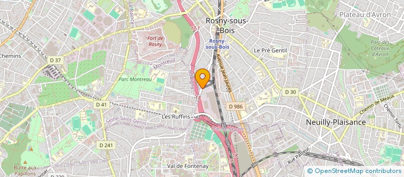 localisation de l'entreprise SCI ADE FLOREAL à ROSNY-SOUS-BOIS