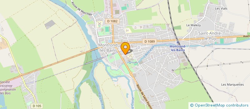 localisation de l'entreprise SCI ADEC  MONTROND-LES-BAINS