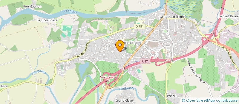 localisation de l'entreprise SCI ADECLA  MURS-ERIGNE