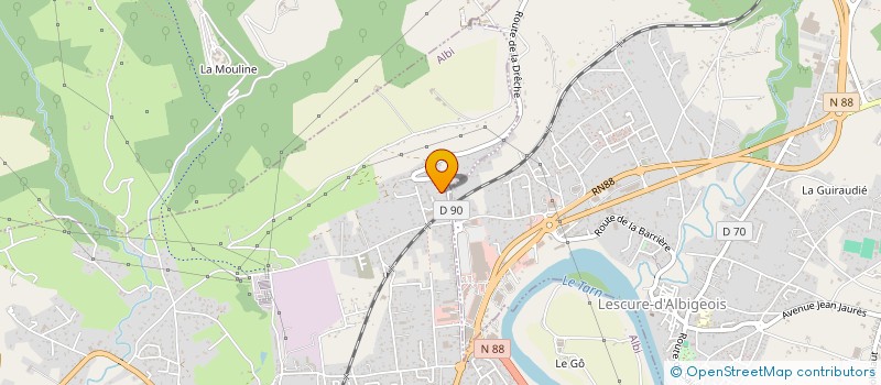 localisation de l'entreprise SCI ADECO à ALBI