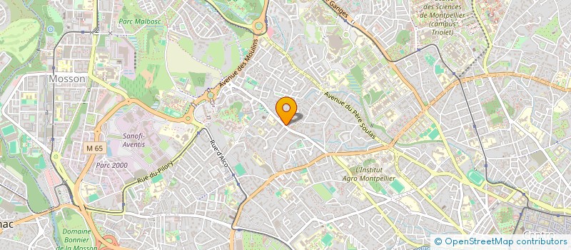 localisation de l'entreprise SCI ADECYL à MONTPELLIER