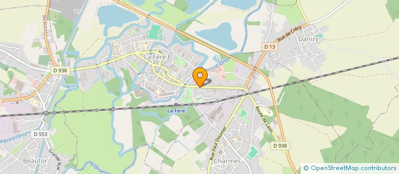 localisation de l'entreprise SCI ADEDEU à LA FERE