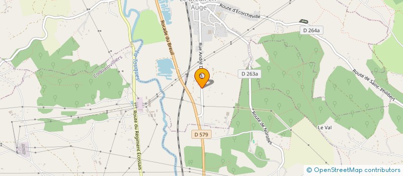 localisation de l'entreprise SCI ADEF  LE BREUIL-EN-AUGE