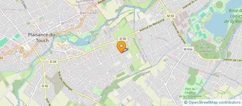 localisation de l'entreprise SCI ADEL  PLAISANCE-DU-TOUCH