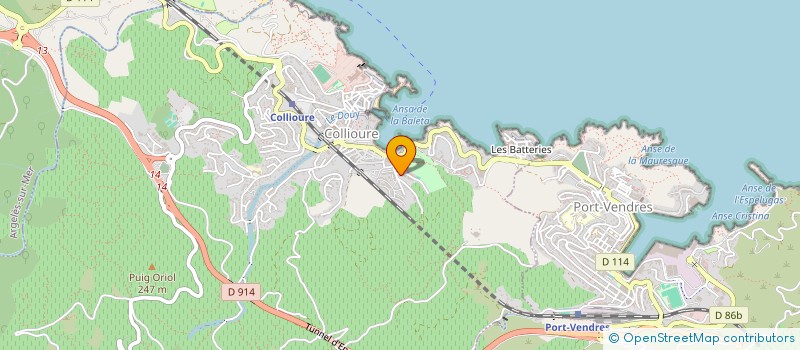 localisation de l'entreprise SCI ADELAEIA  COLLIOURE